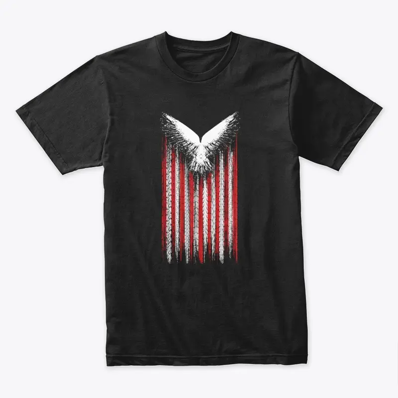 Hawk | American Flag | Gothic Design 